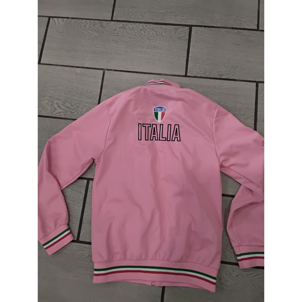 Unlimited Italia Kids Pink Track Jacket Soccer Italy Full Zip Size 11/12 - Picture 5 of 6